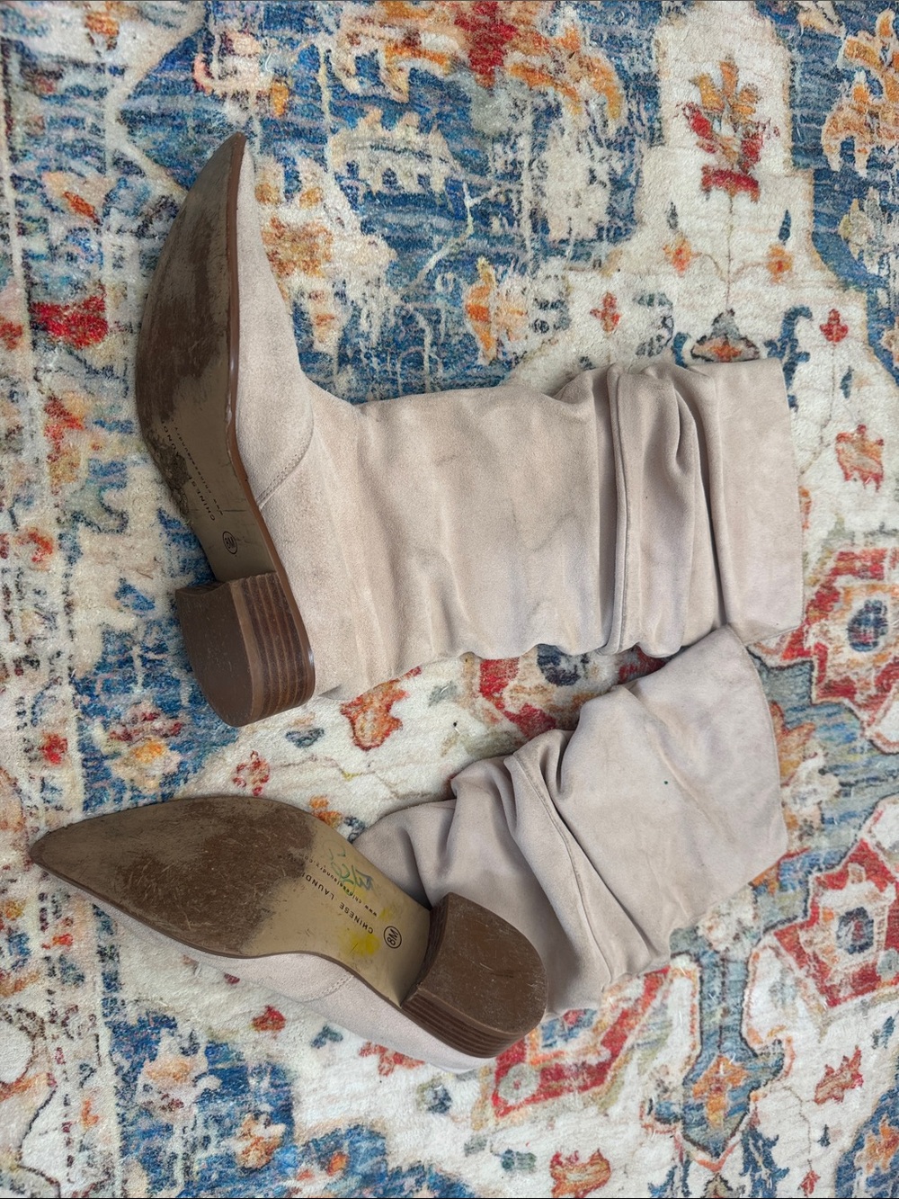 Chinese Laundry Sz 8 Pink Slouch Cowboy Boot